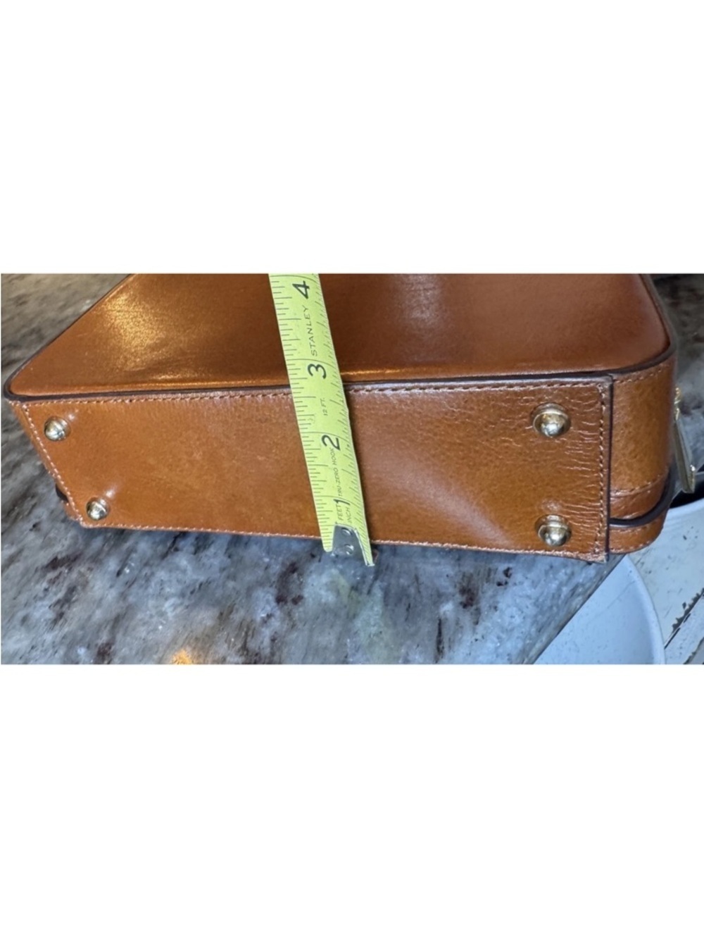 Brahmin Evie Purse Whiskey Topsail Box Crossbody Brown Classy Preppy Old Money - Picture 15 of 15